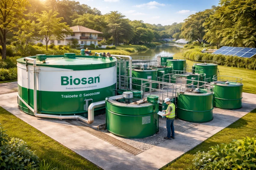 tratamento de esgoto inovador da biosan